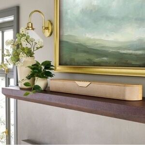 Hearth & Hand 32" Wood & Brass Finish Dolby Digital Soundbar